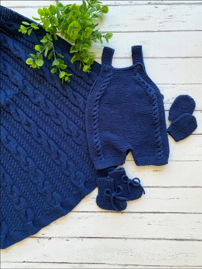 Receita Kit para Bebê em Tricô